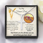 To My Farmer Dad - For All The Times - Personalized Cross Necklace