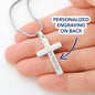To My Military Son - I'm Proud Of You - Personalized Cross Necklace