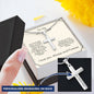 To My Bonus Dad - Any Fool - Personalized Cross Necklace
