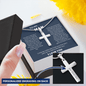 To My Man - The Day I Met You - Personalized Cross Necklace
