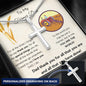 To My Farmer Dad - For All The Times - Personalized Cross Necklace