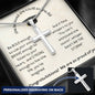 She Believed She Could So She Did - Personalized Cross Necklace