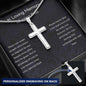 In Loving Memory Of Your Dad - Personalized Cross Necklace
