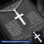 To My Amazing Husband - You're Not Just - Personalized Cross Necklace