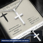 To My Gorgeous Daughter - Whenever You Feel Overwhelmed - Personalized Cross Necklace