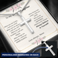 To My Granddaughter - Personalized Cross Necklace
