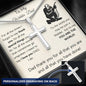 To My Welder Dad - For All The Times - Personalized Cross Necklace