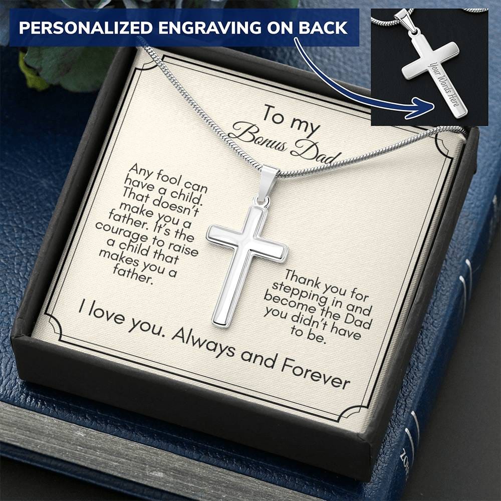 Dad cross necklace discount