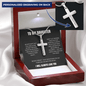 To My Daughter - Never Fear - Personalized Cross Necklace
