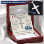 To My Postal Worker Dad - For All The Times - Personalized Cross Necklace