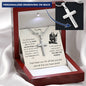 To My Welder Dad - For All The Times - Personalized Cross Necklace