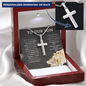 To Our Son - Never Feel That You Are Alone - Personalized Cross Necklace