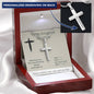 To My Gorgeous Daughter - Whenever You Feel Overwhelmed - Personalized Cross Necklace