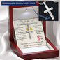 To My Construction Worker Dad - For All The Times - Personalized Cross Necklace