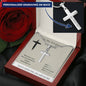 To My Gorgeous Daughter - Whenever You Feel Overwhelmed - Personalized Cross Necklace