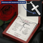 To My Granddaughter - Personalized Cross Necklace