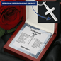 Du Bist Viel Mutiger - Personalized Cross Necklace