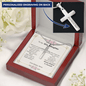To My Granddaughter - Personalized Cross Necklace
