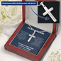 To My Husband - Personalized Cross Necklace