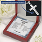 Du Bist Viel Mutiger - Personalized Cross Necklace