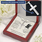 To My Welder Dad - For All The Times - Personalized Cross Necklace