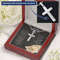To My Military Son - I'm Proud Of You - Personalized Cross Necklace