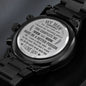 My Man - Customized Black Chronograph Watch