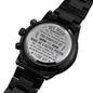 My Man - Customized Black Chronograph Watch