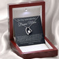 To My Wonderful Bonus Mom - Thank You For Loving Me As Your Own - Forever Love Necklace