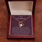 To My Soulmate - I Love You More Each Day - Forever Love Necklace