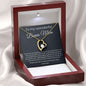 To My Wonderful Bonus Mom - Thank You For Loving Me As Your Own - Forever Love Necklace