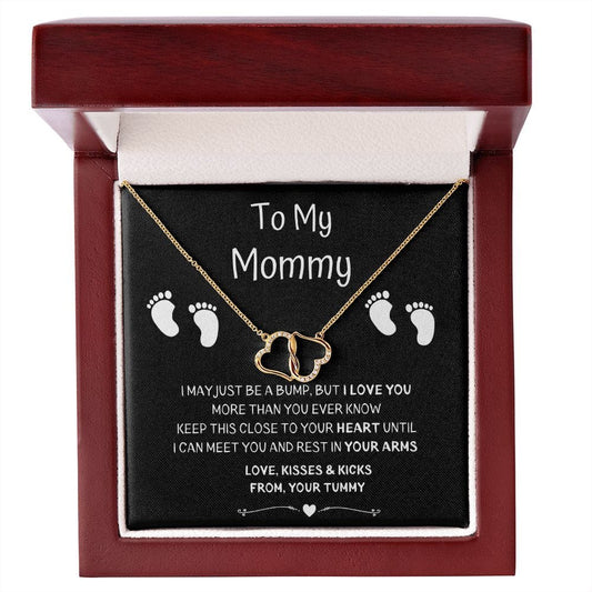 To My Mommy - Everlasting Love 10K Solid Gold Necklace