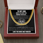To My Son - When You Wear This Promise Necklace - Cuban Link Chain Necklace