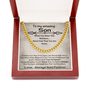 To My Amazing Son - When You Wear This Necklace - Cuban Link Chain Necklace