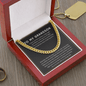 To My Grandson - Feel My Love - Cuban Link Chain Necklace