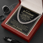 My Dear Grandson - Cuban Link Chain Necklace