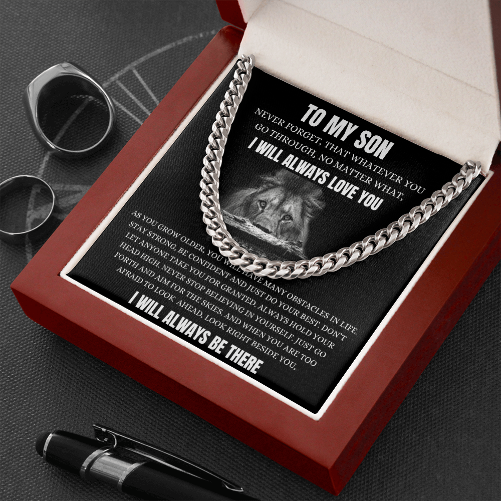 To My Son - Never Forget - Cuban Link Chain Necklace