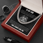 To My Son - Home Is Where Your Roots Are - Cuban Link Chain Necklace