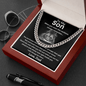 To My Son - When You Wear This Necklace Always Remember - Cuban Link Chain Necklace