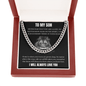To My Son - Home Is Where Your Roots Are - Cuban Link Chain Necklace
