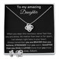 To My Amazing Daughter - When You Wear This Necklace - Love Knot Earring & Necklace Set From Mom