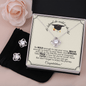 She Believed -Love Knot Earring & Necklace Set