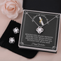 She Believed She Could So She Did - Love Knot Earring & Necklace Set