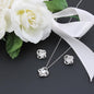 To My Beautiful Wife - The Day I Met You - Love Knot Earring & Necklace Set