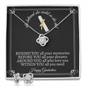 She Believed She Could So She Did - Love Knot Earring & Necklace Set