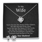 To My Wife - You're Not Just The Mother - Love Knot Earring & Necklace Set