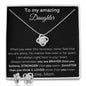 To My Amazing Daughter - When You Wear This Necklace - Love Knot Earring & Necklace Set From Mom
