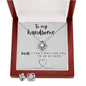 To My Handsome Bride - Love Knot Earring & Necklace Set