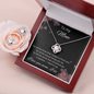 To My Mom - For All The Times - Love Knot Earring & Necklace Set