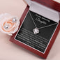To My Amazing Daughter - When You Wear This Necklace - Love Knot Earring & Necklace Set
